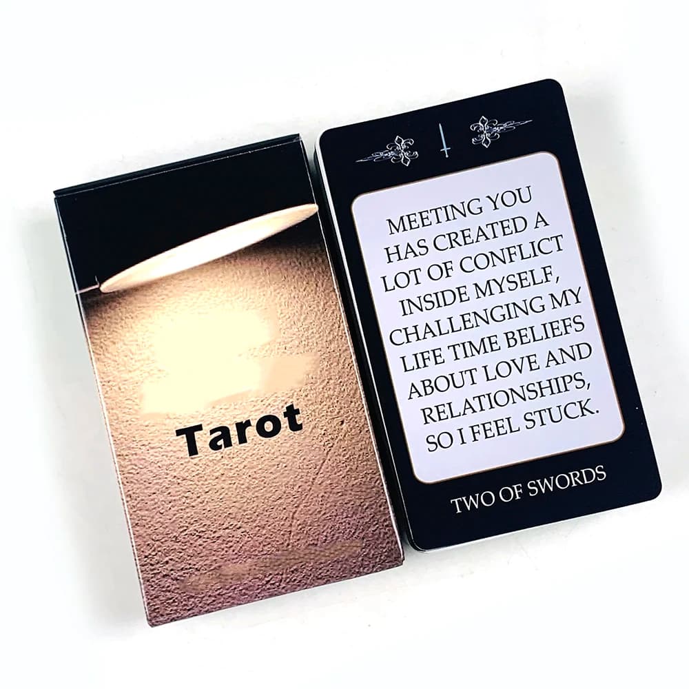 Carte dei Tarocchi, Mazzo da 54 Carte Luce e 24 Ombra, Gioco da Tavolo per Divinazione del Destino e Previsioni, Gioco per Famiglie e Feste