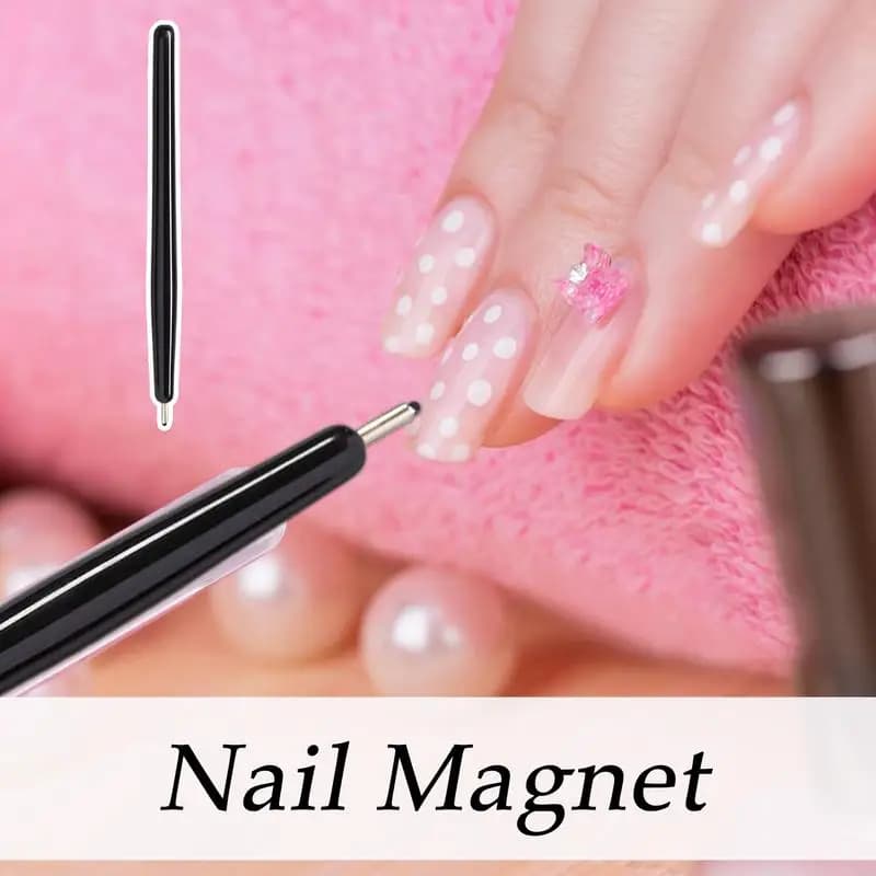 Penna magnetica a sfera in acciaio con aspirazione N ail Strumenti artistici per ragazza d'arte Viaggio Donna Salone Casa Magnete per unghie Strumento magnetico per la raccolta di gemme per unghie