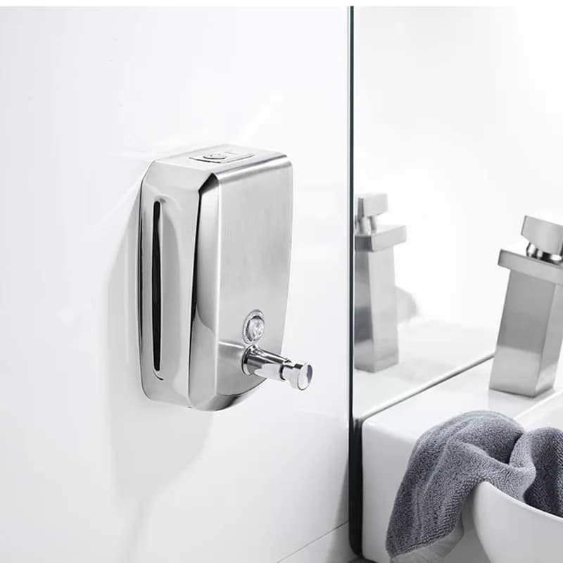 Dispenser di sapone liquido per montaggio a parete Contenitore di sapone in bronzo antico Shampoo Doccia Sapone Dispenser di disinfettante per le mani Accessori per il bagno