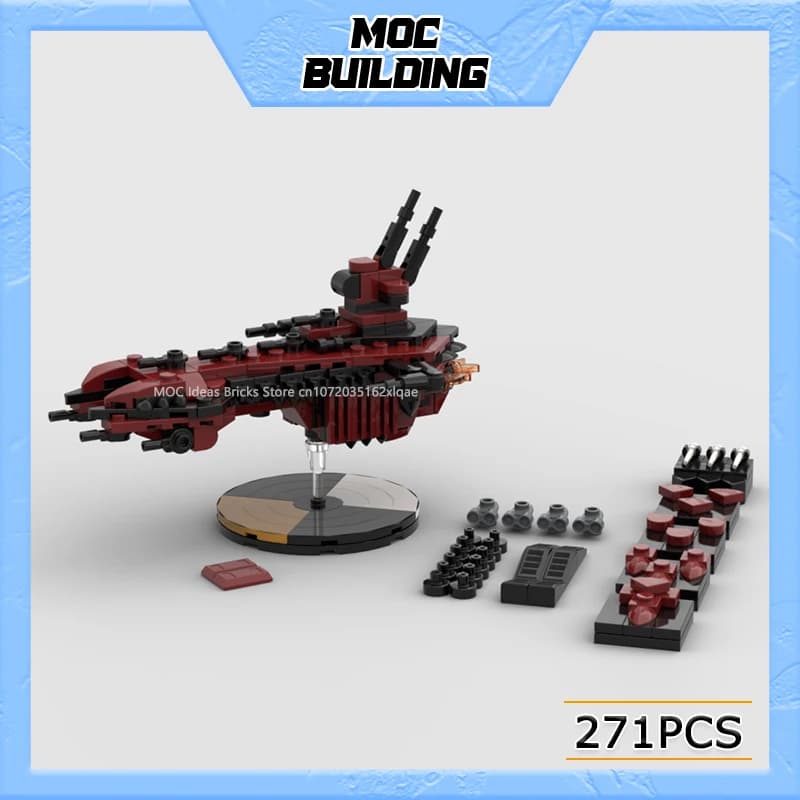 MOC Building Blocks Space Movie Series Tabletop Scale Battleship Model DIY Assemble Bricks Flagship Toys Collection Display Gift