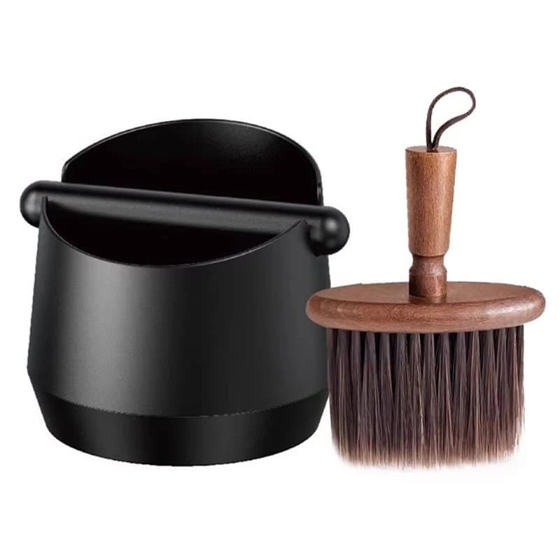 ABXD Knock Box With Coffee Brush, Large Non-Slip Base For Easy Coffee Ground Easy Cleaning