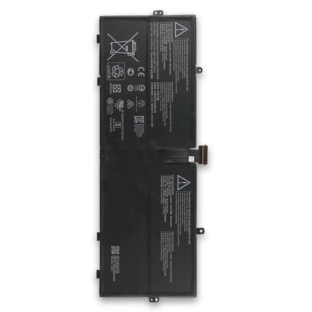 Batteria da 5235 mAh 916TA135H per Microsoft Surface DYNZ02 Laptop Go 1943