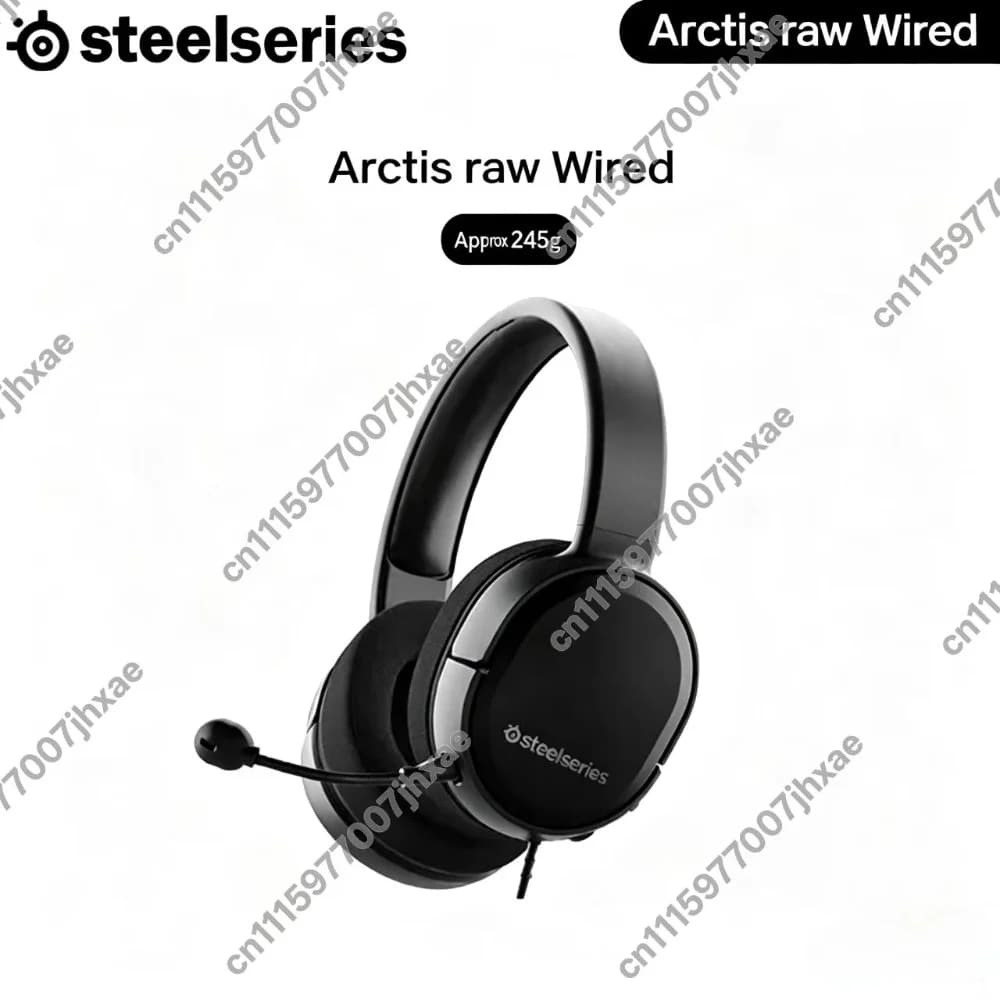 Steelseries Arctis Raw Anticection Gaming Headset with Noise Cancelling and Wired Mic