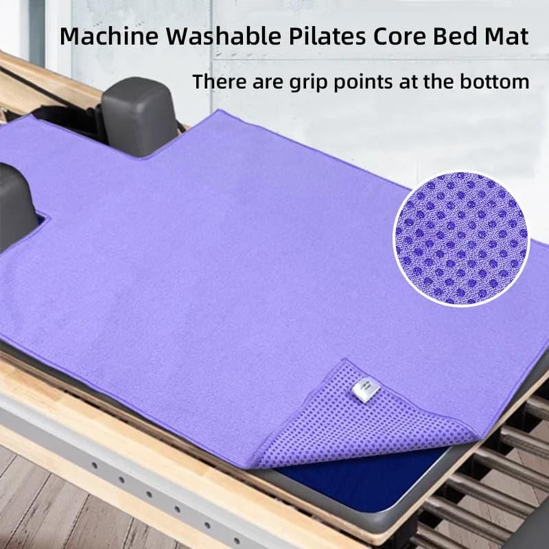 Anti-slip washable pad for Pilates, soft and sweat resistant insulation mat for yoga studio, protection for large fitness equipment
