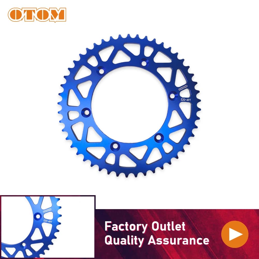 OTOM Moto Pignone 520 49T Chain Pignone Cog Aluminium Plate for SHERCO SE SEF 125 250 300 450 500 2014-2024