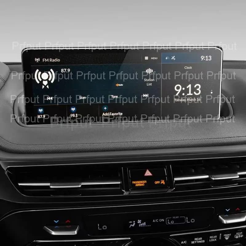 Pellicola protettiva per schermo in vetro temperato per Acura MDX 2022 Protezione per schermo di navigazione per auto da 12,3 pollici Display di controllo centrale