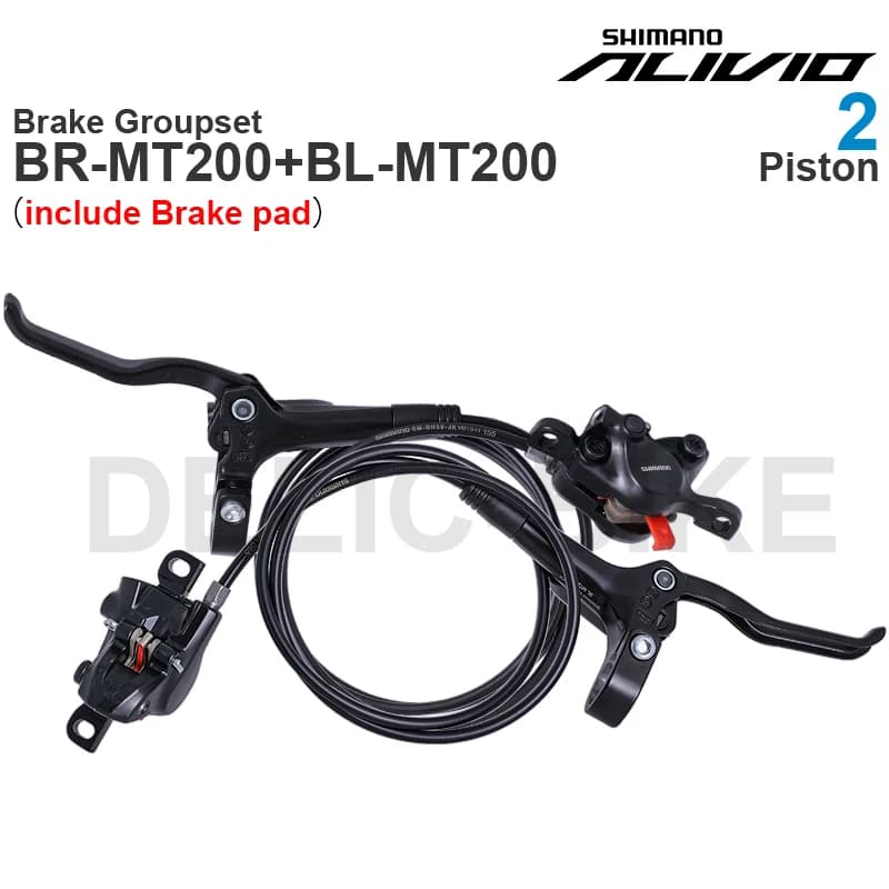 Gruppo freno a disco idraulico Shimano ALIVIO M3100 MT200 Leva freno MT200 e pinza freno MT200 a 2 pistoni Parti originali