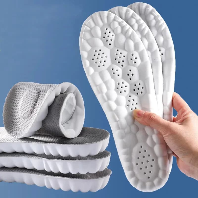 Solette Sportive con Tecnologia 4D Cloud, Morbide e Traspiranti, Assorbimento degli Urti, per Scarpe da Corsa e Cura Ortopedica