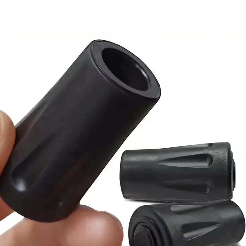 2 pcs Trekking Pole Tips, Rubber Anti-Slip Material for Outdoor Hiking Trekking, Multipurpose, Versatile