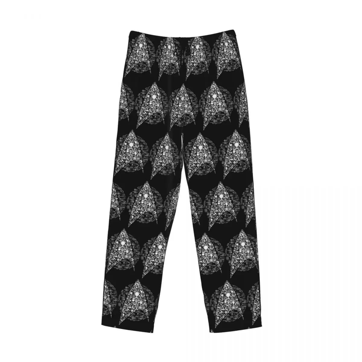 Pantaloni del pigiama personalizzati della serie TV di fantascienza Star Treks da uomo, pigiami da notte, pantaloni da salotto con tasche