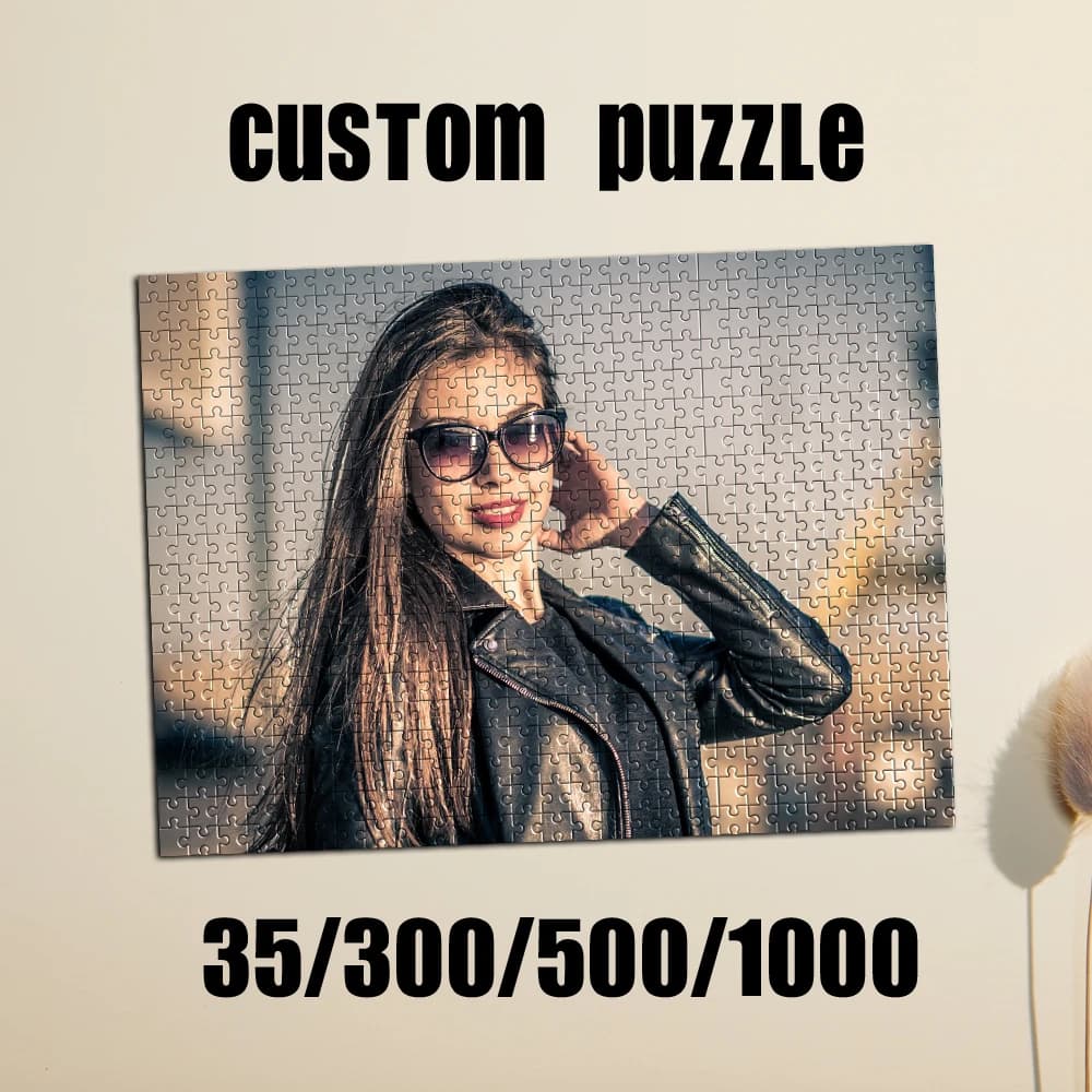 35/300/500/1000 pezzi Puzzle personalizzato con foto, foto di matrimonio, personalizza il giocattolo fai da te per bambini, anniversario, festival, miglior regalo