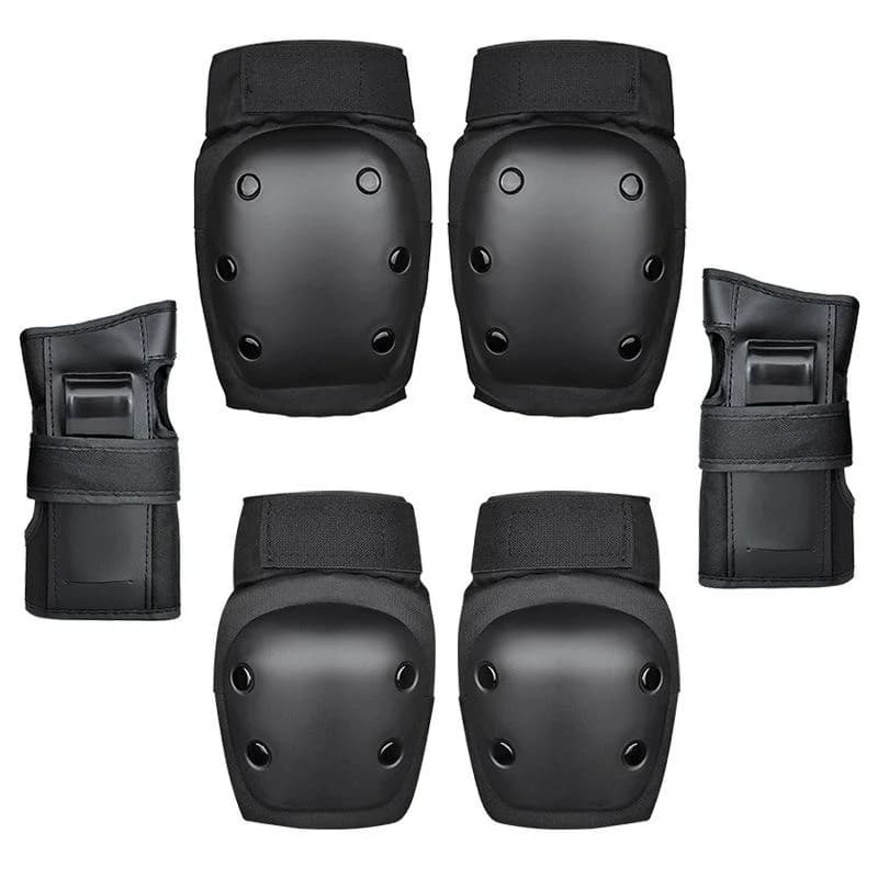 Papaison 6 pz Equipaggiamento Protettivo Bici Skate Roller Scooter Equitazione Ginocchiere Polso Gomitiere Set PP Shell EVA Liner in Magazzino
