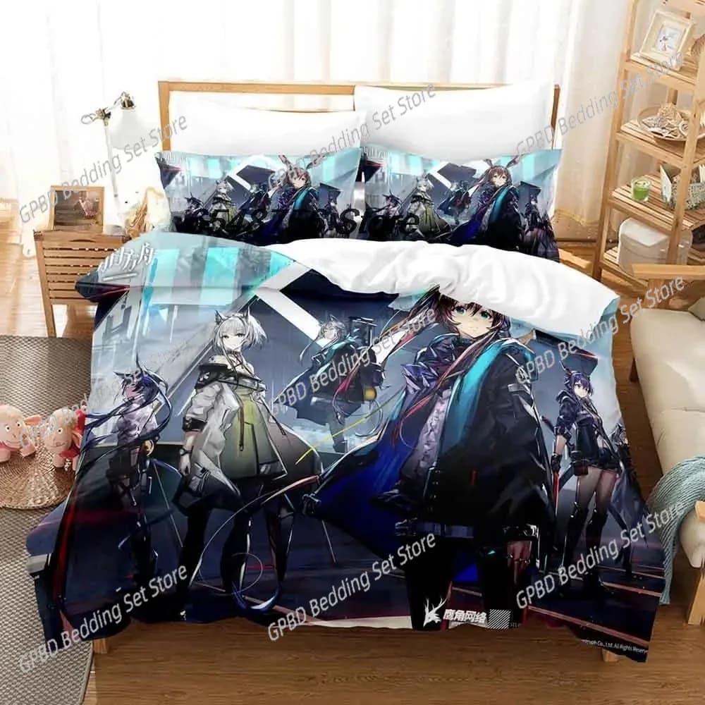3d Printing Game Arknights Comfortable Duvet Quilt Cover Pillowcase Bedding Set Children Bedroom Decoration Home Textile