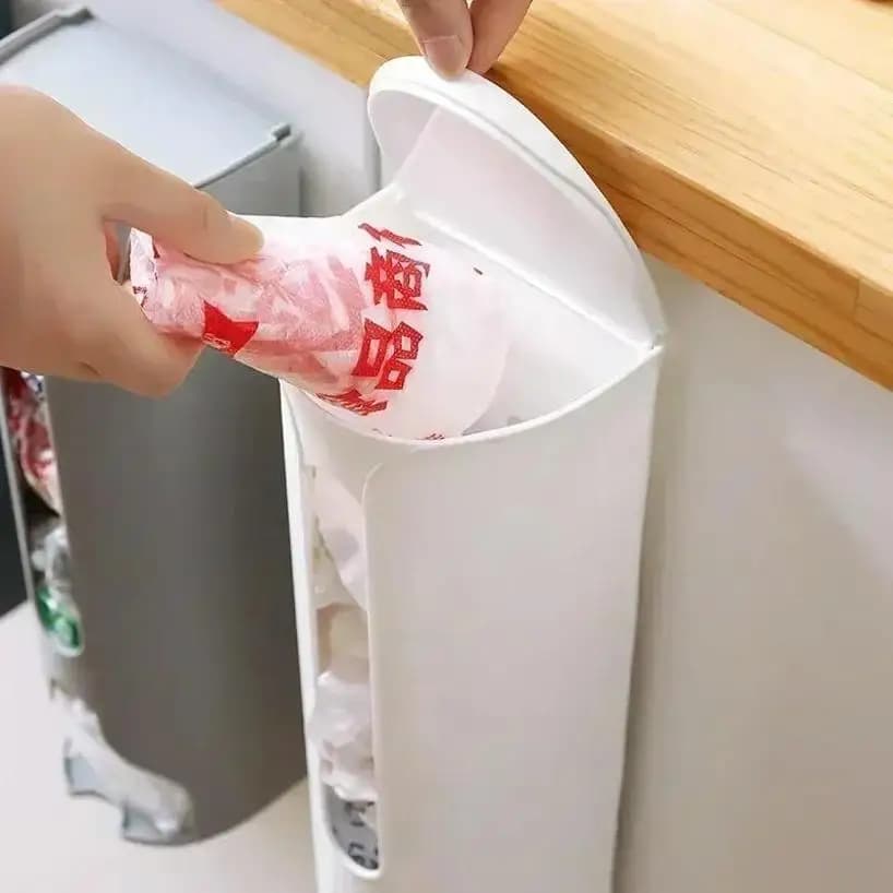 1 Pcs casa cucina sacchetto della spazzatura scatola di stoccaggio estraibile collettore di plastica montato a parete biancheria intima calzini scatola organizzatore