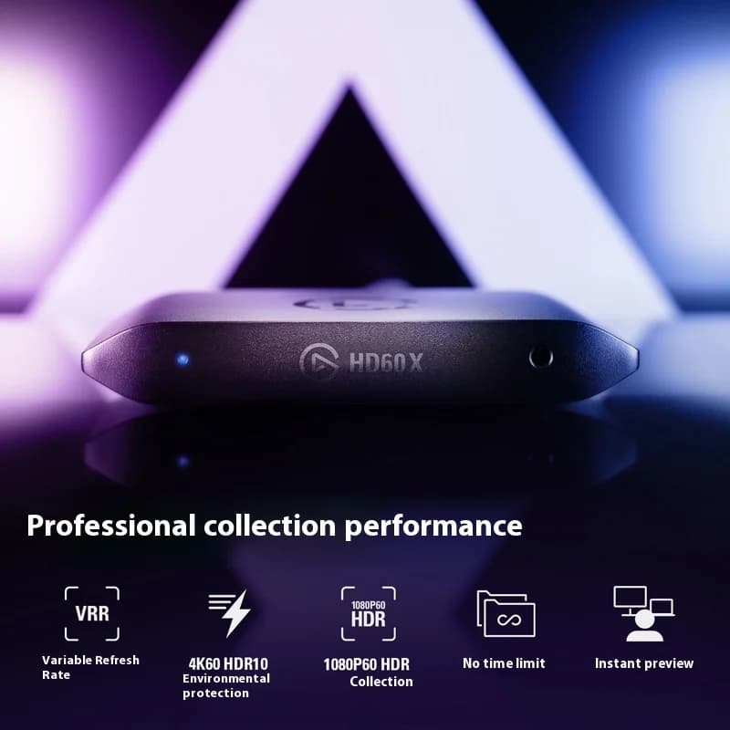Scheda di acquisizione video Elgato HD60 X 4K, dispositivo di registrazione live HDR/Switch/PS5/Xbox 4K60 HDR10 120/240FPS, portatile, regalo per PC