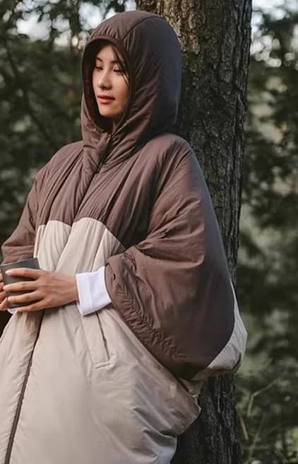 Adult sleeping bag adult camping winter thickened cold wearable multifunction