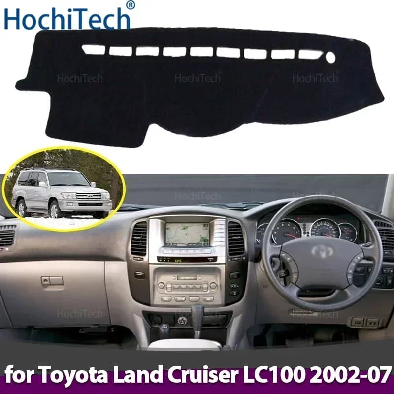 Per Toyota Land Cruiser LC100 2002 2003 2004 2005 2006 2007 Cruscotto Copertura Cruscotto Zerbino Tappeto Pad Ombra Mantello Coperta