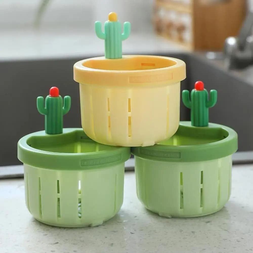 Anti-intasamento Cactus Lavello della cucina Scarico Filtro Catcher rifiuti alimentari Facile pulizia Tappo Filtro Cestello Raccoglitore di rifiuti Filtro