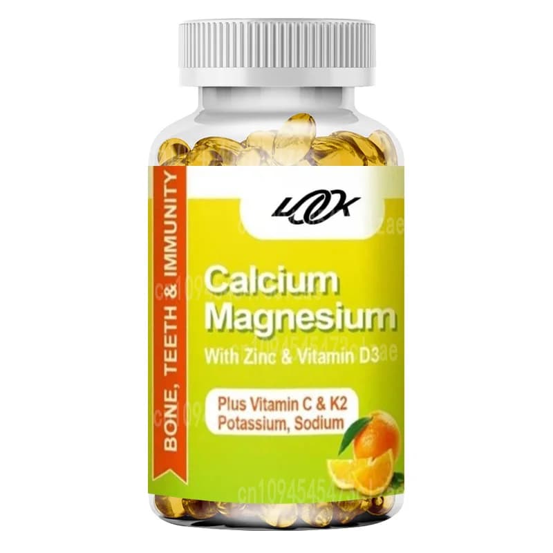 High Absorption calcium gums, Calcium and Magnesium Supplements Without Sugar with Potassium and Vitamin D3 - for Vegetarians