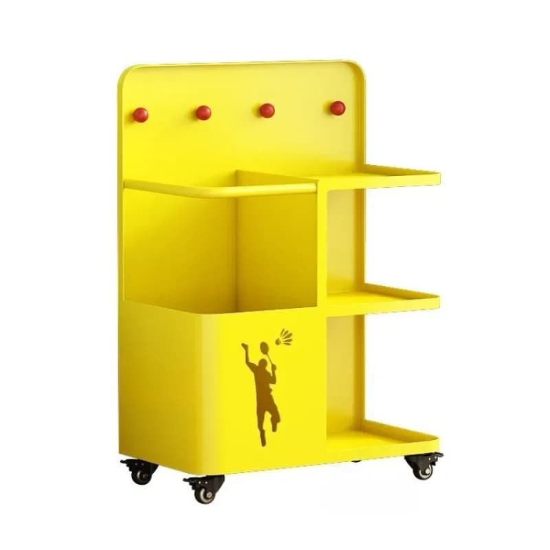 Yoga mat rack, handlebars, kettlebell, skateboard, ceiling floor shelving for home fitness equipment