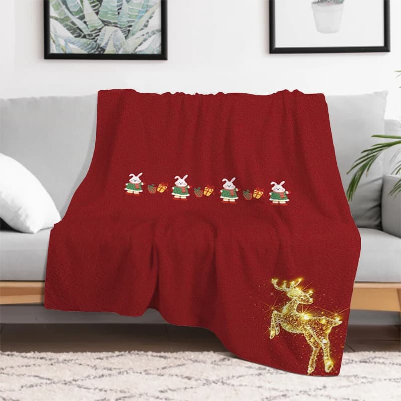 Christmas Gift Simple blanket Scottish blankets for the winter Hot King Launch Cover Quilt Sofa Bed Linen in Microfiber Plad Cover Catnap