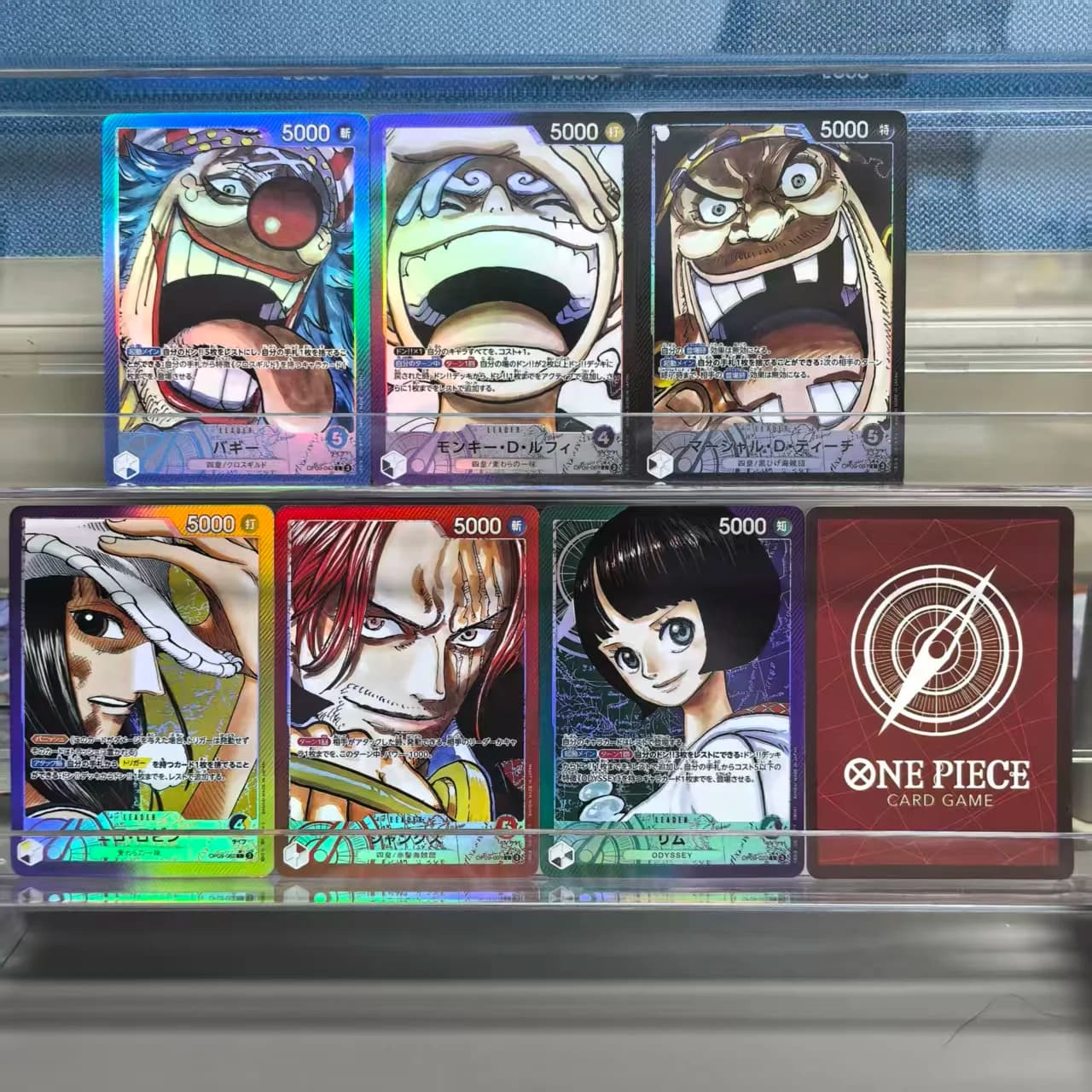 6 Pz One Piece Collezione Anime Giapponese Carta OPCG Monkey D.Luffy Lim Nico Robin Marshall D.Teach Buggy Shanks Carte da gioco Giocattoli