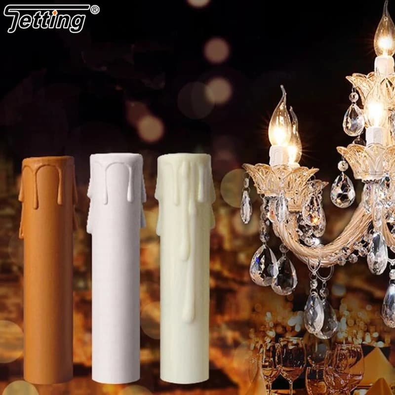 10 pezzi copriportacandele E14 coprisedili maniche lampadario Vintage ignifugo paralume per sala da pranzo dell'hotel