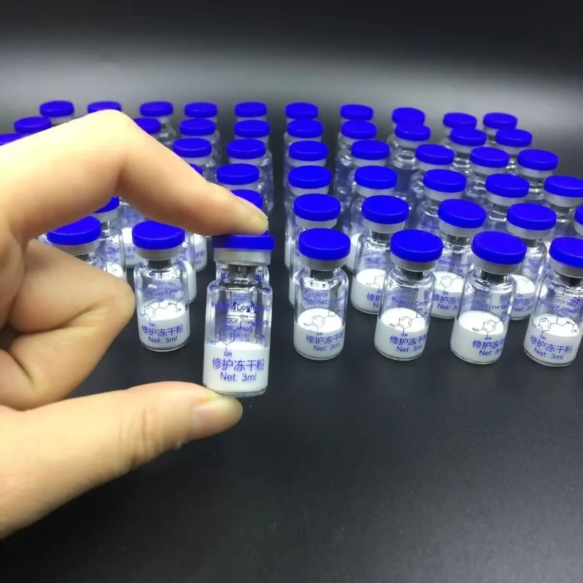 oligopeptide Polvere liofilizzata Essenza Riparazione Idratante viso Nutriente Restringimento dei pori Ringiovanimento della pelle Cura della pelle