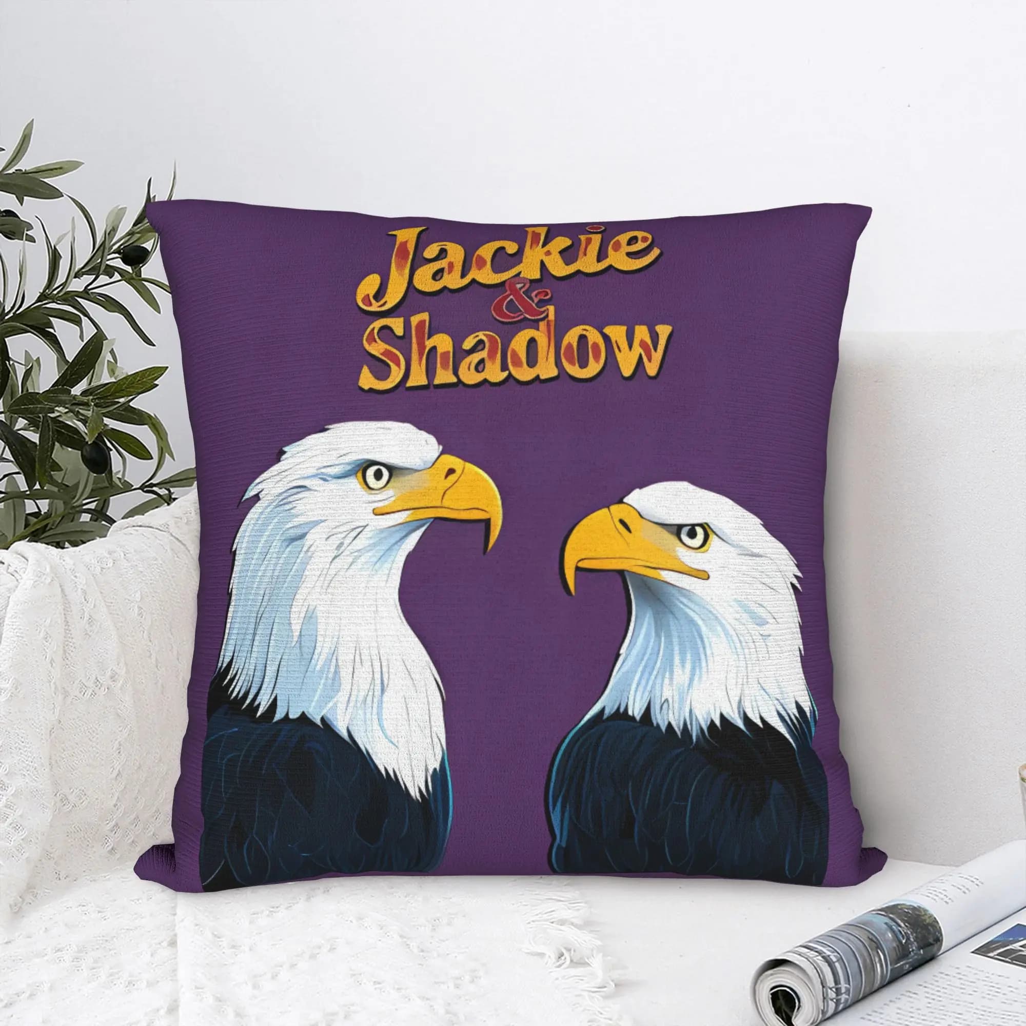 Jackie The Big Bear Eagle Pillow Case Supports California Wildlife Design Pillow Cover For Sofa Home Decor Fashion Pillowcases
