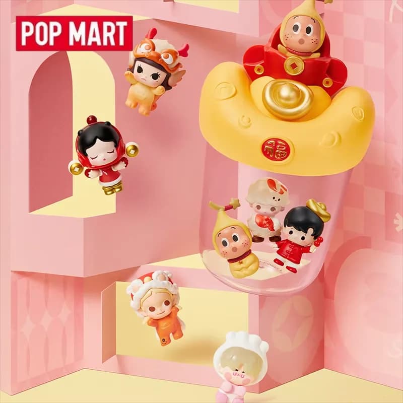 POPMART POP BEAN Horse Year Limited Edition Mamafufu Mini Doll Series Blind Box Mystery Box Guess Bag Toys Cute Anime Figure