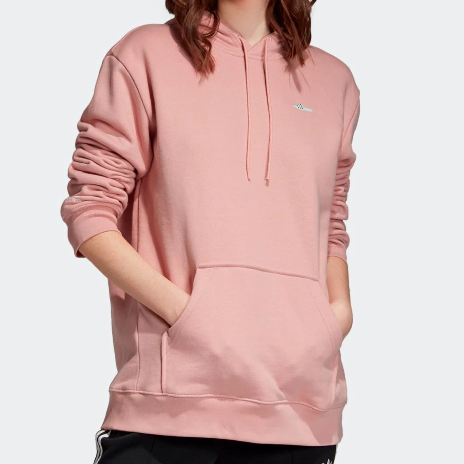 Felpa con cappuccio casual da donna Adidas Clover originale EC9355