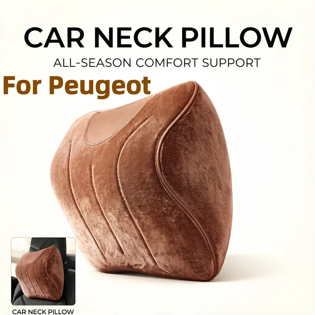 Car Seat Headrest Cervical Support Pillow Neck Cushion For Peugeot 206 207 307 208 3008 308 2008 508 4008 5008