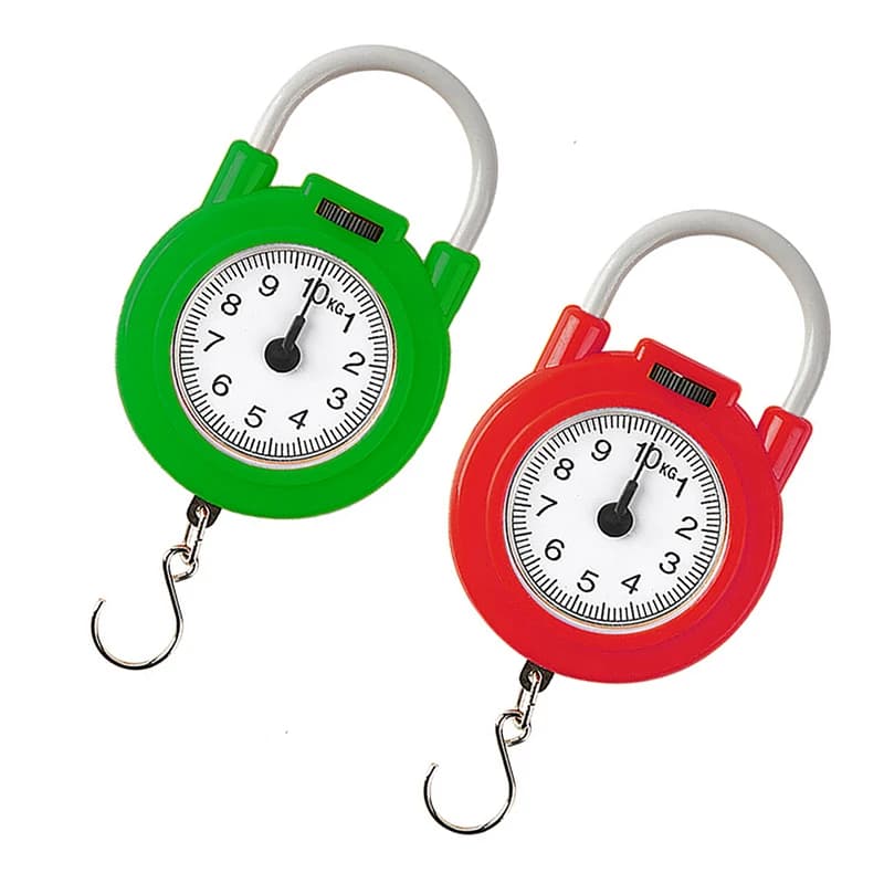 (BF06)10kg Portable Hanging Mechanical Scale Fish Luggages Kitchen Scale Hanging High Precision Digital Hand Held Spring Scale