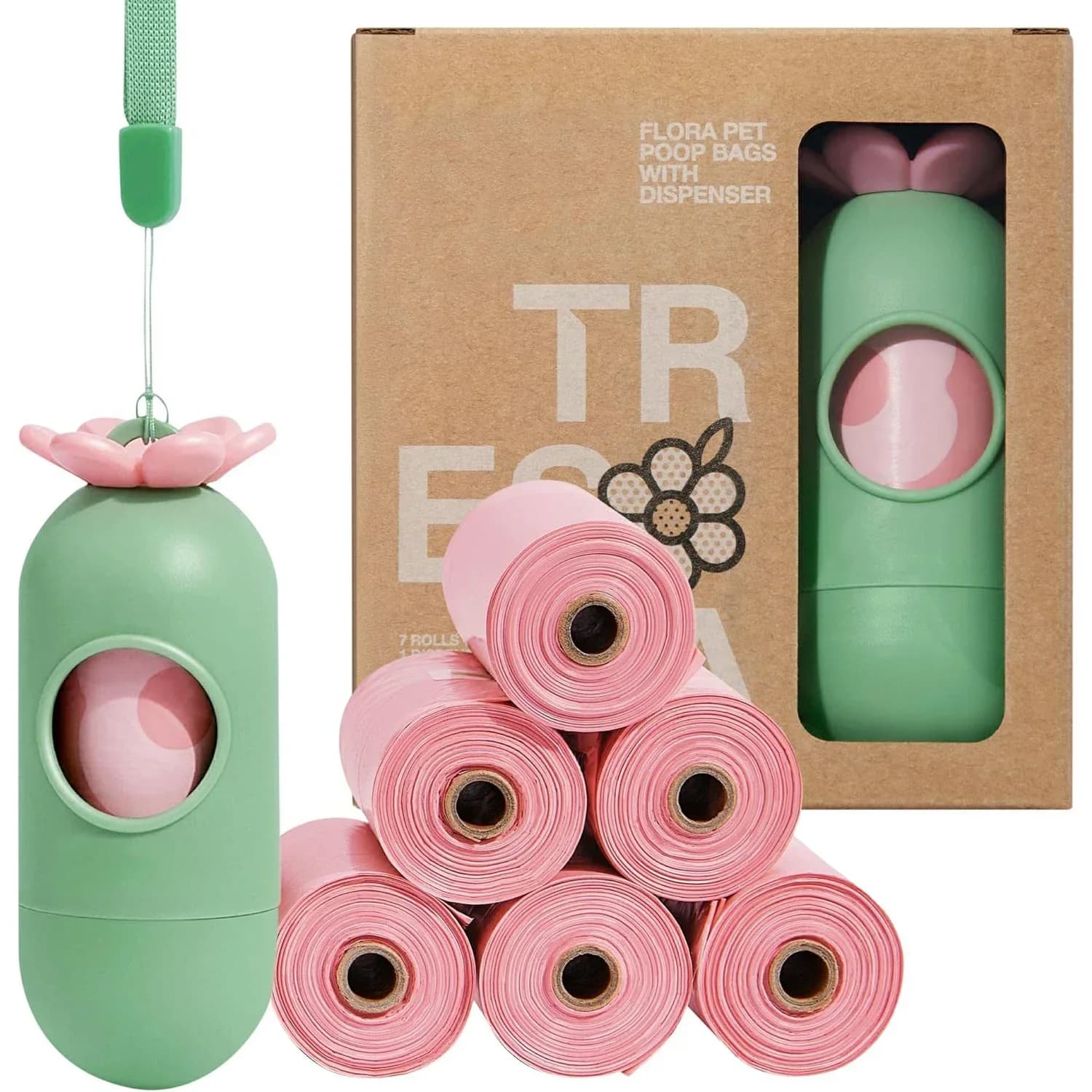 Set di Dispenser per sacchetti per rifiuti per animali domestici sacchetti per Dispenser per sacchetti di cacca di cane Dispenser per trasportino per animali domestici per cani e gatti