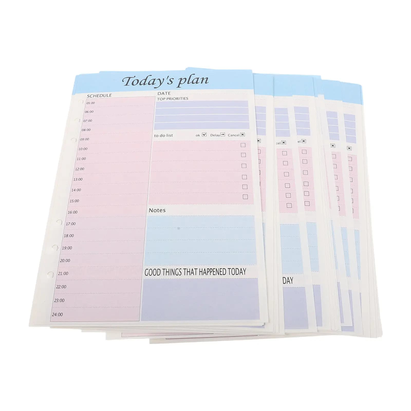 Set di 2 Agende Giornaliere A5 2026, Organizzatore Settimanale e Mensile, Quaderno Planner per Ufficio, Scuola, Pianificazione Personale di Obiettivi e Compiti
