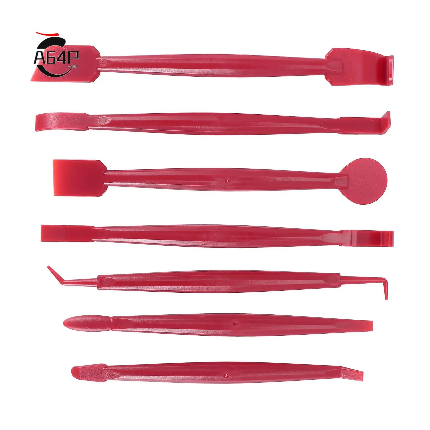 A64P-7 pezzi adesivo per auto pellicola avvolgente in vinile raschietto raschietto strumenti adesivi per auto kit di installazione coltello da taglio