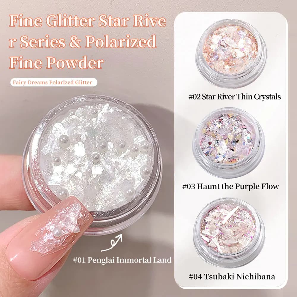 Polvere glitter per unghie Galaxy, fiocchi robusti, stelle, perle, decorazioni per unghie, smalto gel UV, polvere scintillante per la decorazione artistica fai da te del salone di bellezza