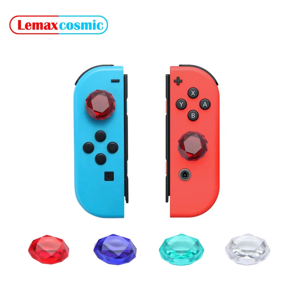 2 pezzi Controller Thumbsticks Joystick Crystal Grip Cover Case Analog Stick Caps per Nintendo Switch Lite Joycon Joy-Con NS