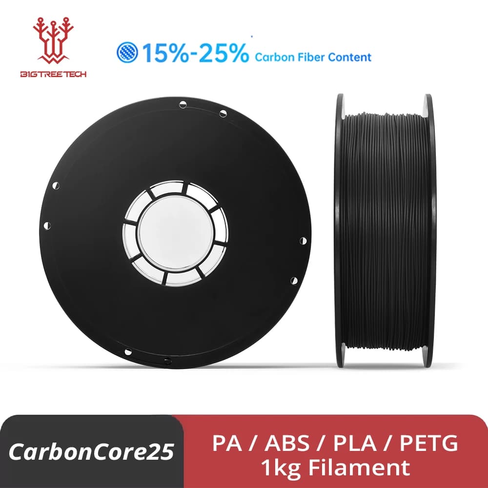 BIQU CarbonCore25 3D Printing Filament PLA/ABS/PETG/PA 1kg 1,75mm Materials for Carbon Fiber FDM Printer 3D Printer Accessories