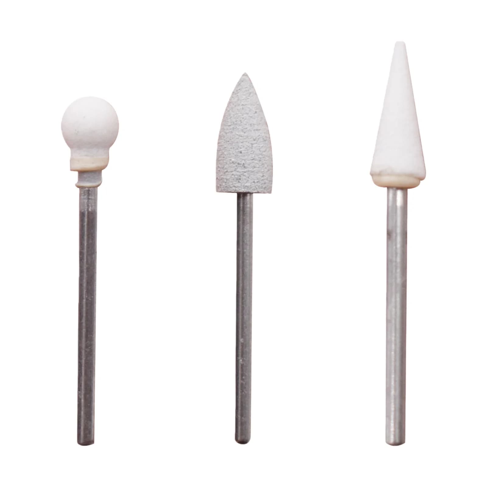 6/12 Pz/scatola Pietra per Lucidatura Dentale Bianco Strumenti di Odontoiatria Cono di Fiamma Forma Rotonda Porcellana Resina Per Manipolo Frese FG