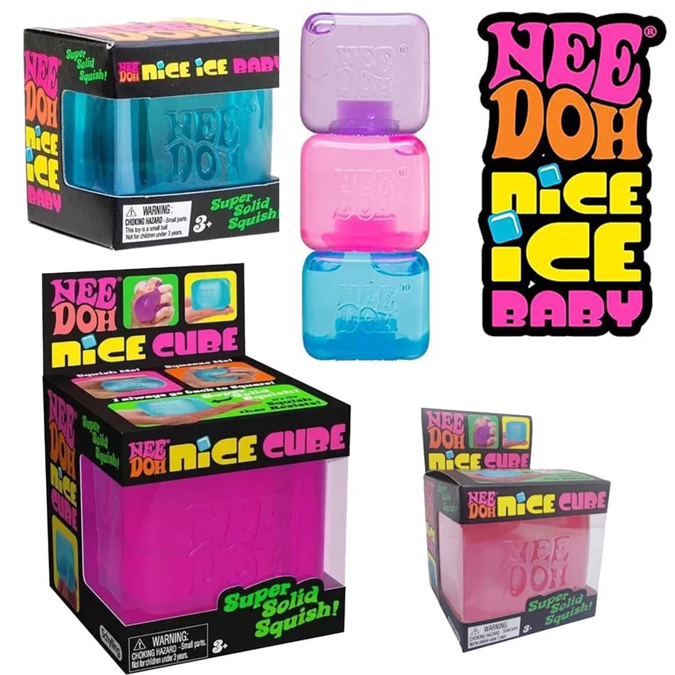 Neeboh Nice Cube Antistress Sensoriale Morbido Giocattolo Squishy, Strumento Fidget per Ansia e Concentrazione, Cubo Sensoriale da Scrivania per Adulti e Bambini