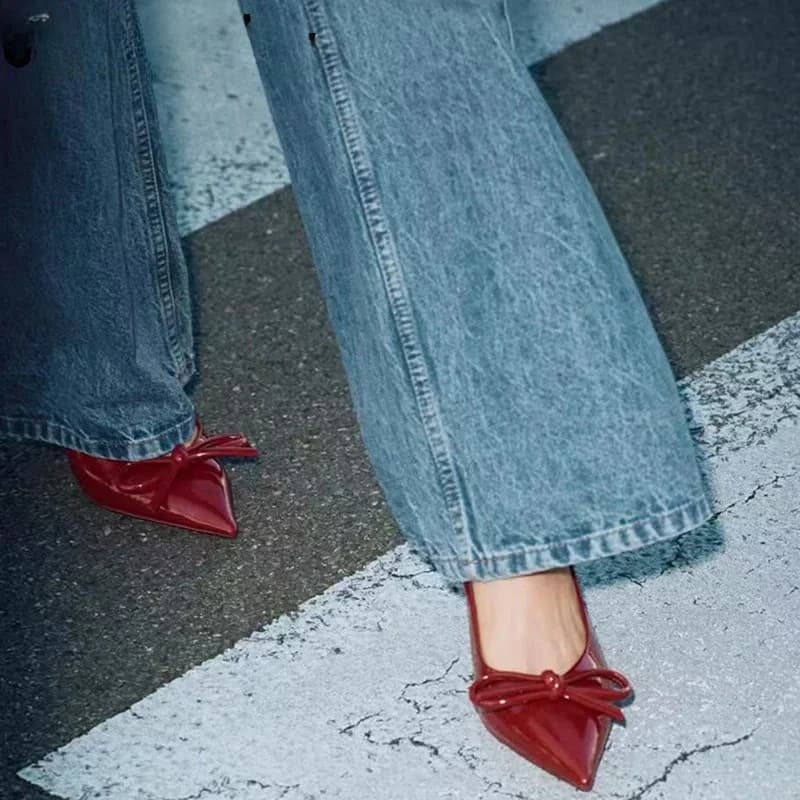 2025 nuove pompe estate tacchi alti sandali da donna scarpe per le donne moda superficiale scarpe con nodo a farfalla elegante scarpa da festa di nozze