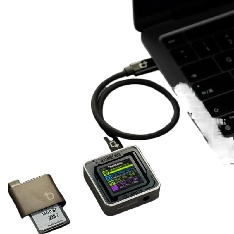 2230 M.2 NVMe SSD Enclosure | USB-C External Case for 2230 Solid State Drive | Portable SSD Reader Box