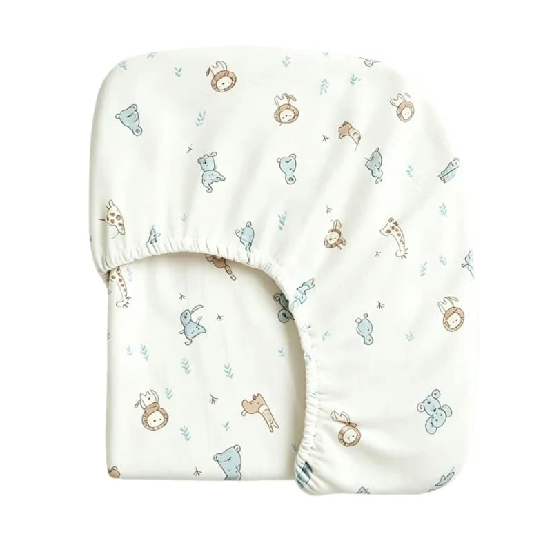 Lenzuolo con Angoli Elasticizzati per Culla, Protezione Materasso in Cotone Premium Antipiega con Tasche Profonde