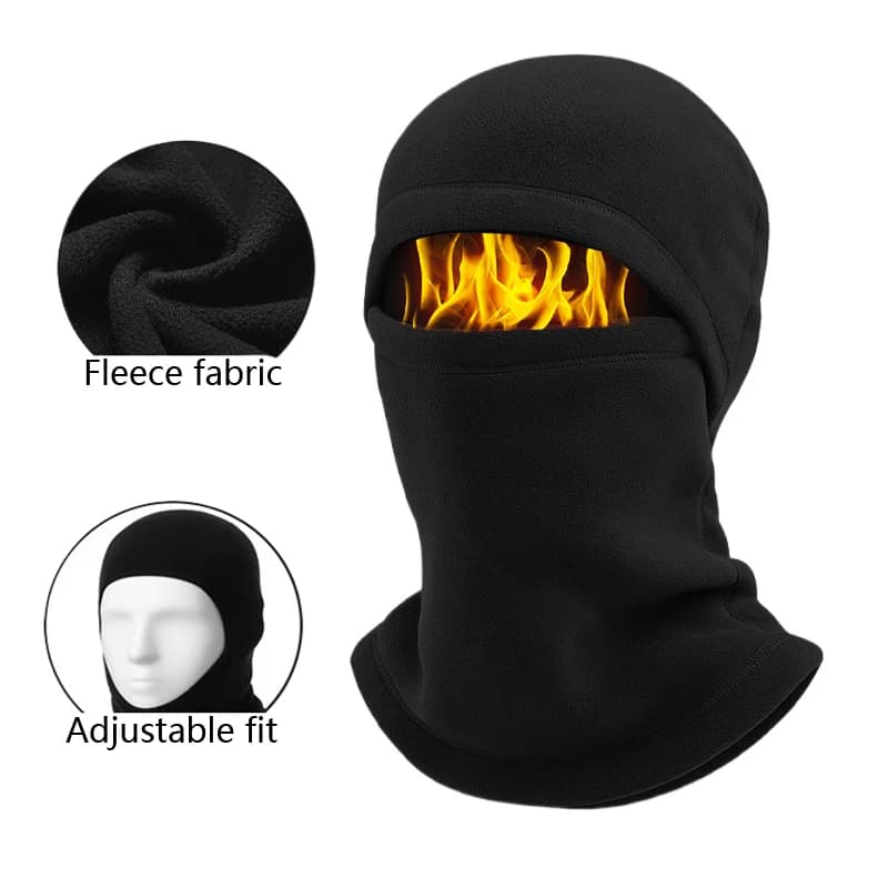 Passamontagna invernale in pile da uomo scalda viso berretti copricapo termico ciclismo all'aperto alpinismo maschera berretto da collo
