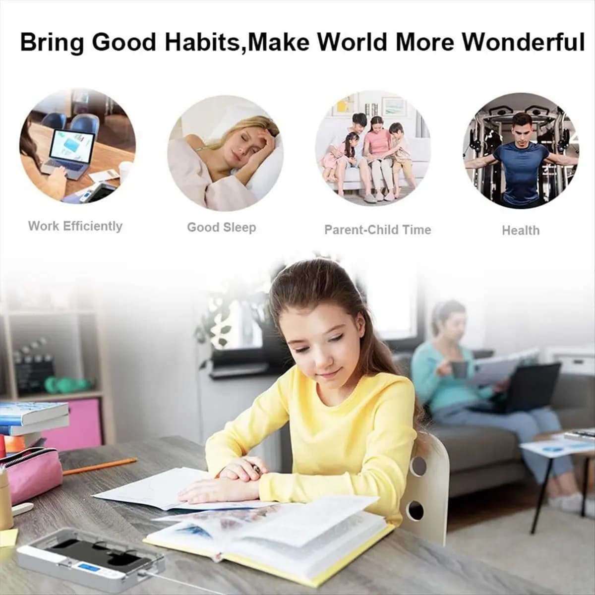 N14R Top Portable Auto Phone Timer Lock Box for and Android Phones, Self-Control Timer Locker to Help Kids,Students