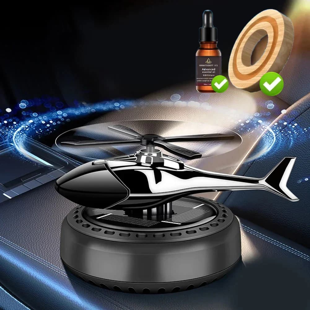 New Deodorant for Car Solar Helicopter Interior Decoration Rotating propeller Long-lasting fragrance scent diffuser Car decoration