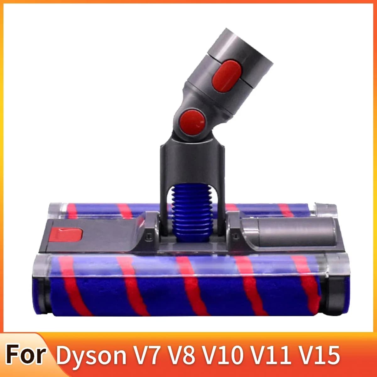 Spazzola per pavimenti in morbido velluto a doppio tamburo adatta per Dyson V7/V8/V10/V11/V15