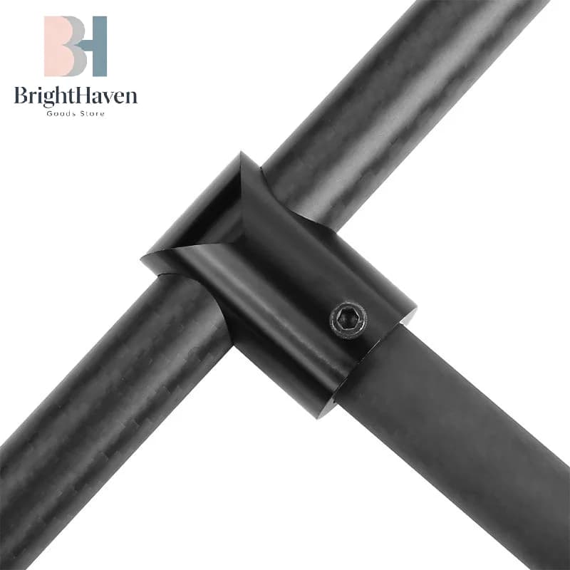 Landing Gear CNC Aluminum Alloy Tee Tripod 12 14 16 20mm Carbon Fiber Tube Connector For Agriculture Drone UAV B.H