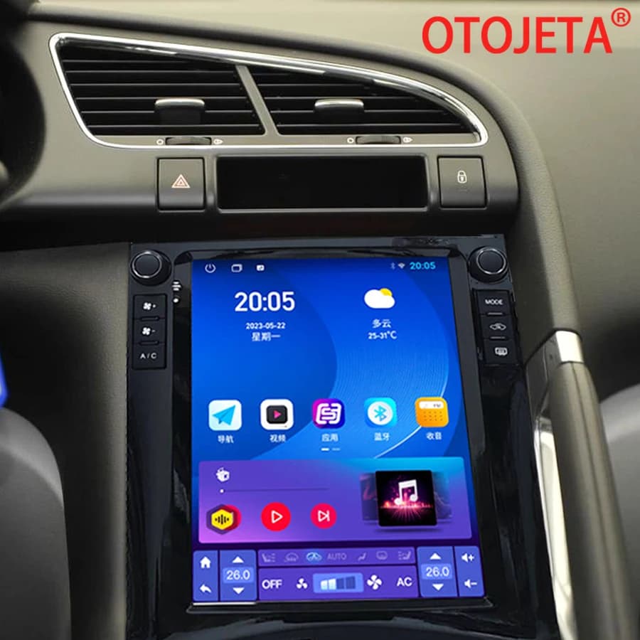 9.7 pollici Per Peugeot 3008 5008 2009-2015 Autoradio Android Lettore Multimediale Schermo Stereo GPS DSP 4G WIFI Bluetooth di Navigazione